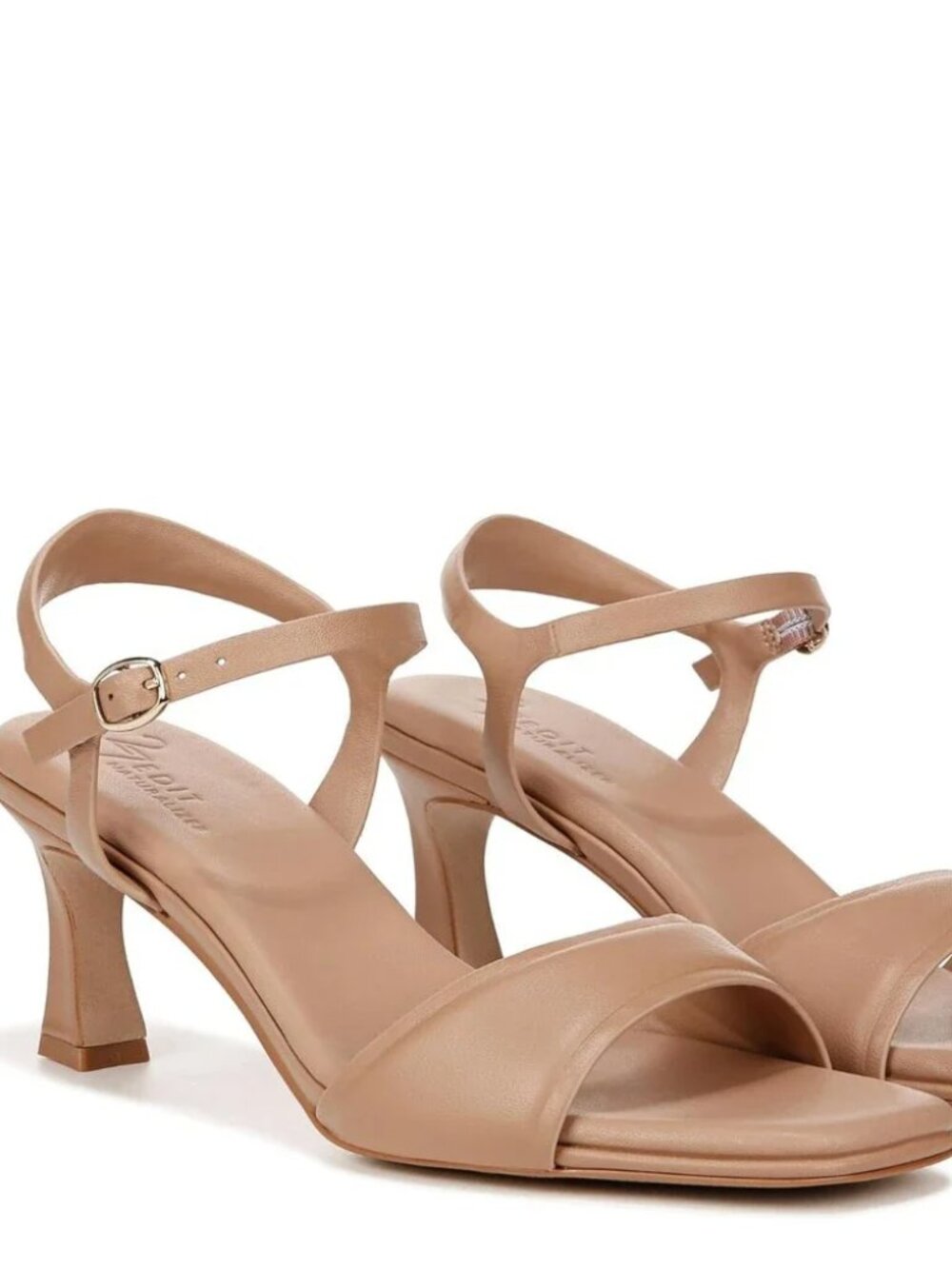 Naturalizer 27 Edit Grace Dress Sandals Women's 6.5 M Taupe Spool Heel